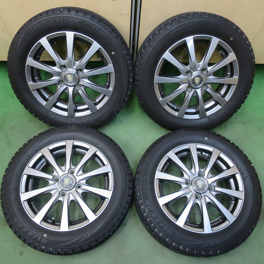 バリ溝！キレイ！8.5分★スタッドレス 155/65R14 ブリヂストン ブリザック VRX MANARAY SPORT マナレイ スポーツ 14インチ PCD100/4H★6060901イス