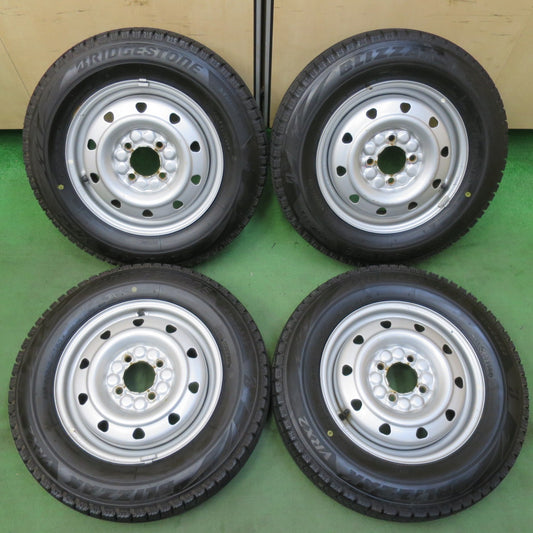 バリ溝！24年！ほぼ10分★スタッドレス 145/80R13 ブリヂストン ブリザック VRX2 TOPY スチール ホイール 13インチ PCD100/4H★5051504イス