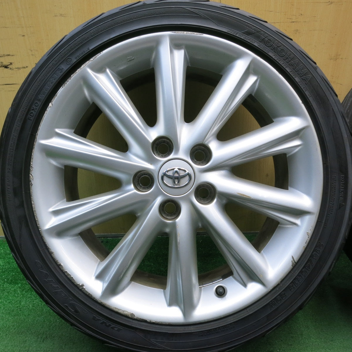 4本価格★トヨタ SAI サイ 純正 215/45R18 ヨコハマ DNA S.drive 18インチ PCD114.3/5H★5052306HAノ