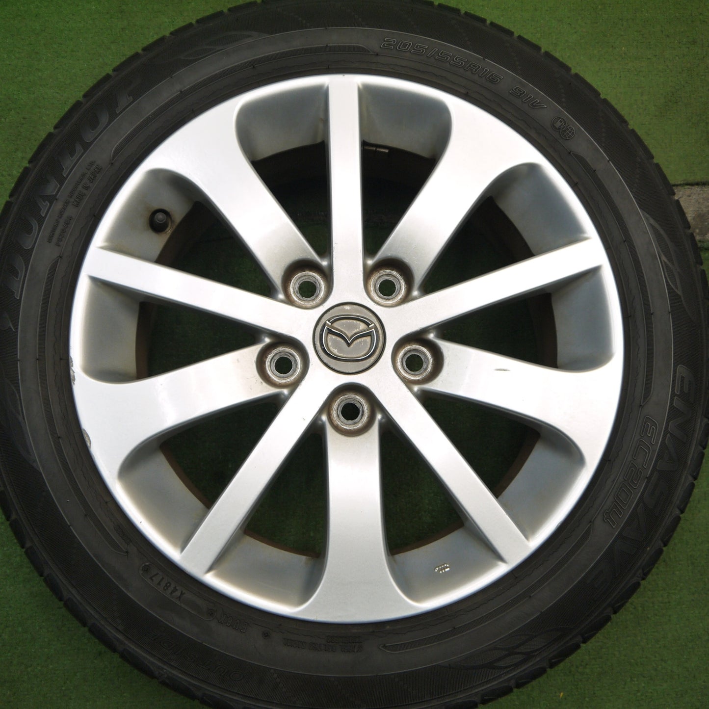 バリ溝！21年！8.5分★マツダ プレマシー 純正 205/55R16 ダンロップ エナセーブ EC204 EC202 16インチ PCD114.3/5H★5060306Hノ