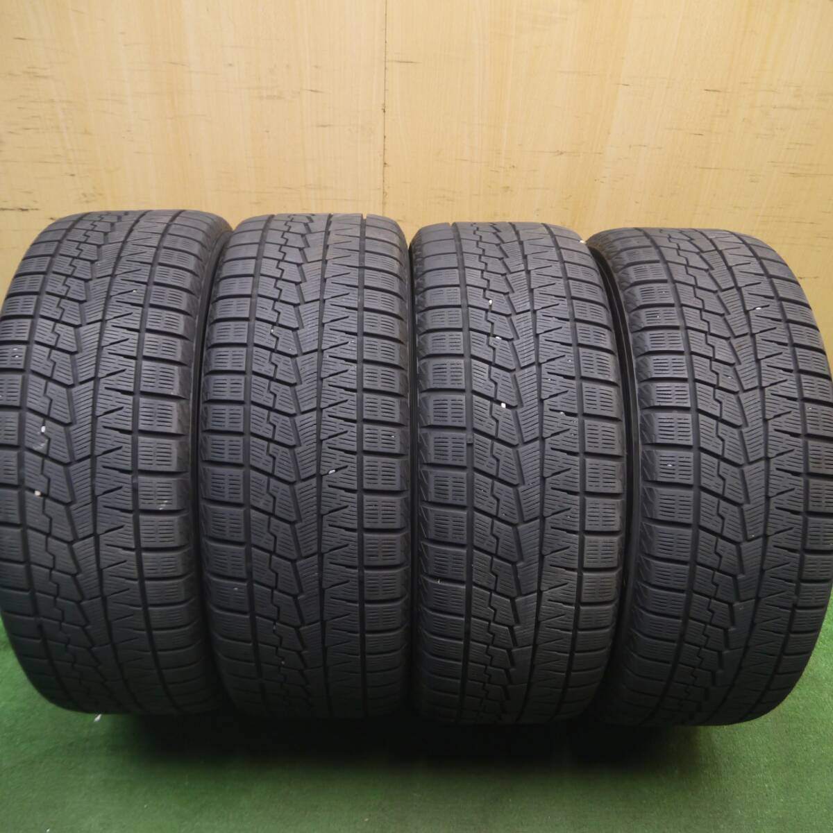 バリ溝！21年！キレイ！9分★BMW 等 IRVINE F01 225/45R18 スタッドレス ヨコハマ アイスガード iG70 アーヴィン 18インチ PCD120/5H★5021202Hス