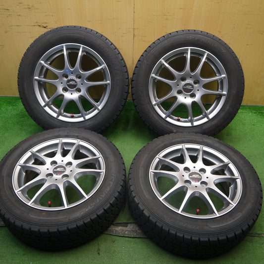 バリ溝！21年！キレイ！9.5分以上★スタッドレス 175/65R15 グッドイヤー アイスナビ7 SCHNEIDER ATECH シュナイダー 15インチ PCD100/4H★5061301Hス