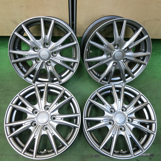 [送料無料] キレイ★VELVA KEVIN weds ホイール 15インチ 15×6J ヴェルヴァ ケヴィン ケビン PCD114.3/5H★5021408SYホ