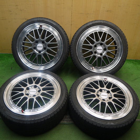 バリ溝！21年！9.5分★スタッドレス 215/40R18 ブリヂストン ブリザック VRX3 Stich LEGZAS M110 シュティッヒ レグザス 18インチ PCD114.3/5H★5100602Hス