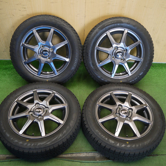 キレイ！22年◎スタッドレス 155/65R14 ブリヂストン ブリザック VRX2 STRANGER ストレンジャー 14インチ PCD100/4H◎6080302Hス