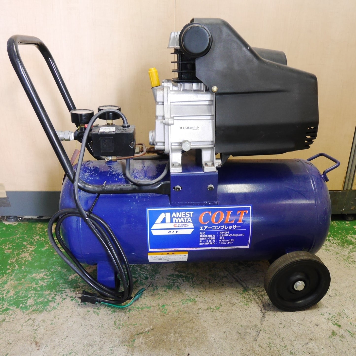 [送料無料] ☆アネスト岩田 COLT エアー コンプレッサー HX4004 30L ANEST IWATA コルト エア ツール 工具☆