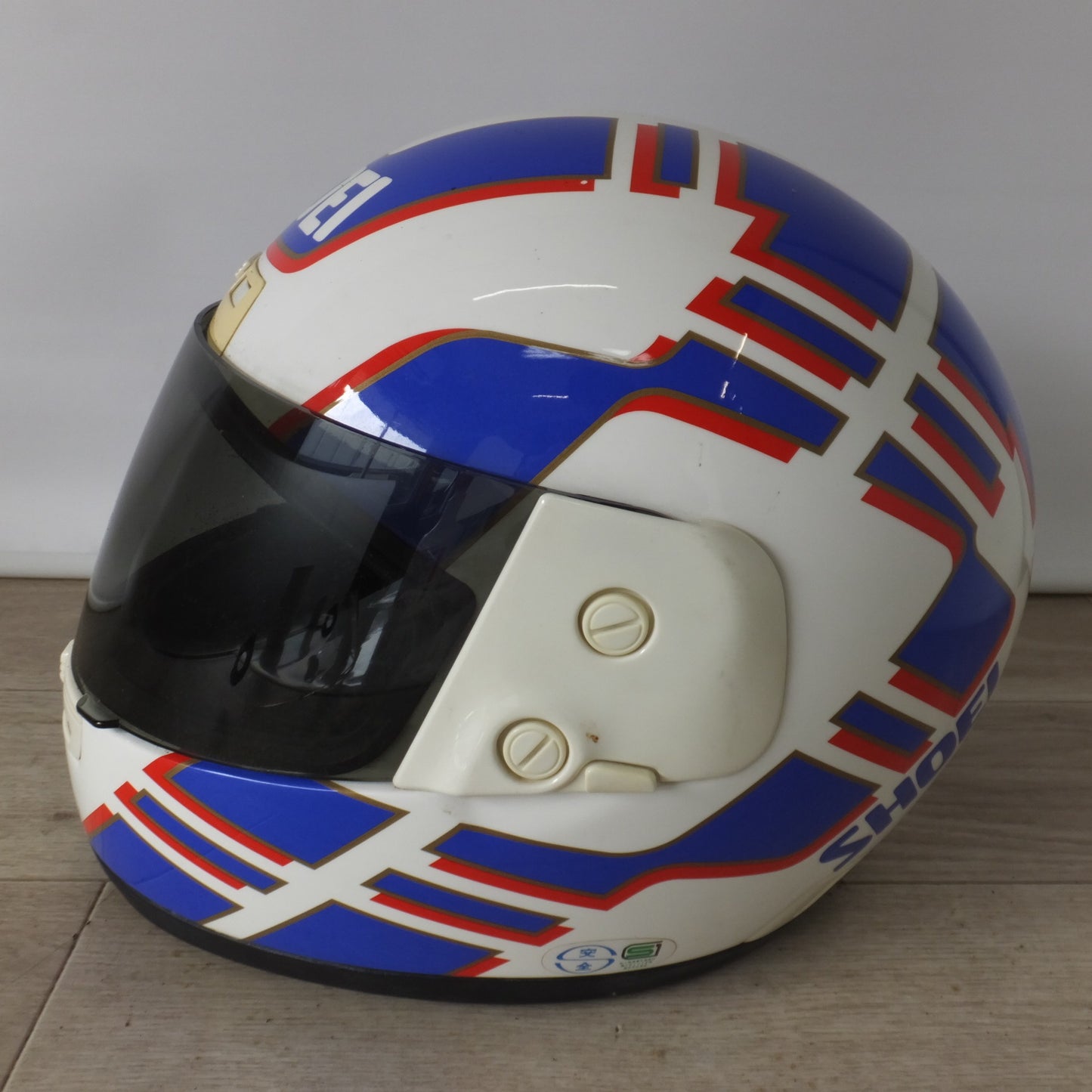 [送料無料] 現状品★ショウエイ SHOEI フルフェイス ヘルメット GARDNER X8 レプリカ Mサイズ　スモークシールド C-10A 付★