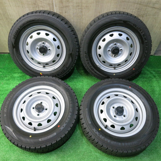 バリ溝！23年！キレイ！ほぼ10分★スタッドレス 175/70R14 ダンロップ ウインターマックス WM02 スチール ホイール 14インチ PCD100/4H★5113025HAス