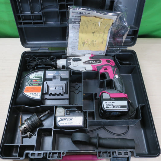 [送料無料] ☆日立工機 16mm コードレス ロータリ ハンマ ドリル DH14DSL 電動 工具 14.4V ハンマードリル HITACHI☆