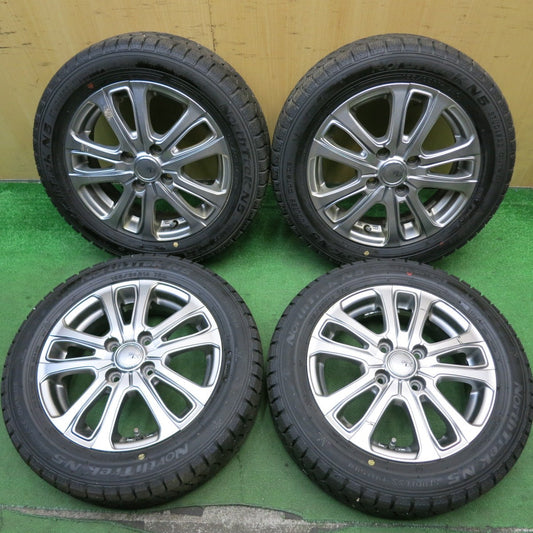 タイヤほぼ未使用！24年★スタッドレス 155/65R14 オートバックス ノーストレック N5 SIBILLA NEXT L-5 シビラ 14インチ PCD100/4H★5061308HAス