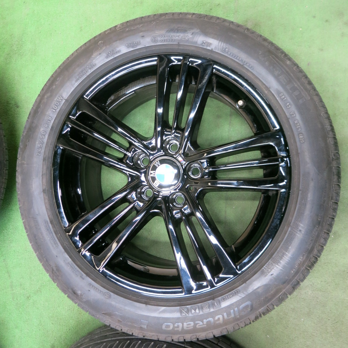 バリ溝！キレイ！9.5分★BMW X3 F25 純正 245/50R18 ピレリ Cinturato P7 ランフラット 18インチ PCD120/5H★6012603ナノ