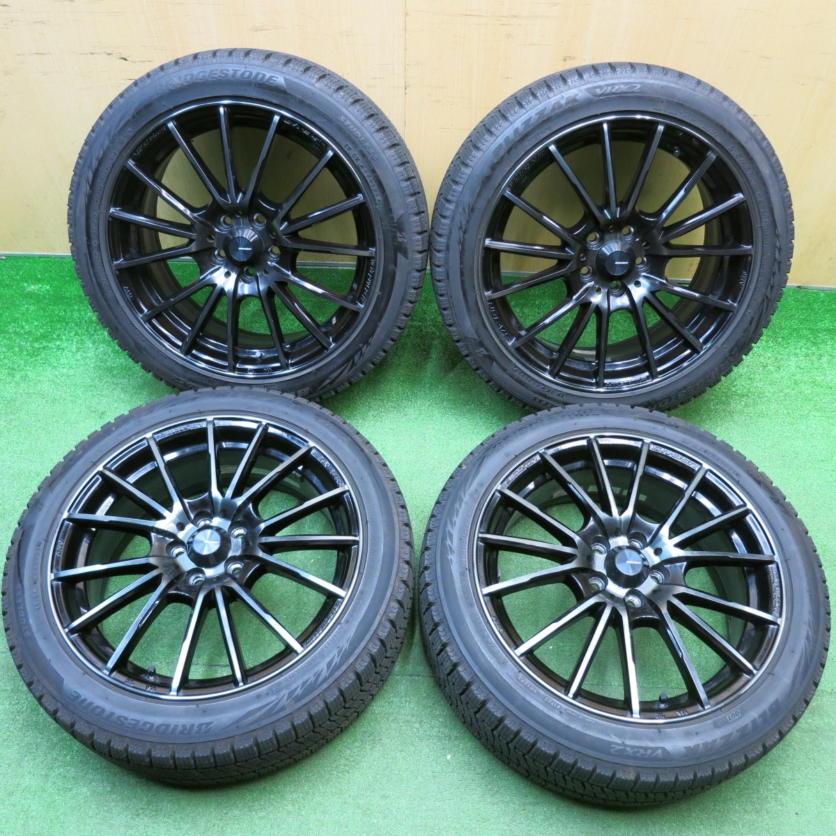 バリ溝！21年！9.5分★86 BRZ 等 wedsSport SA-35R AMF 215/45R17 スタッドレス ブリヂストン ブリザック VRX2 17インチ ウェッズスポーツ PCD100/5H★5121104HAス