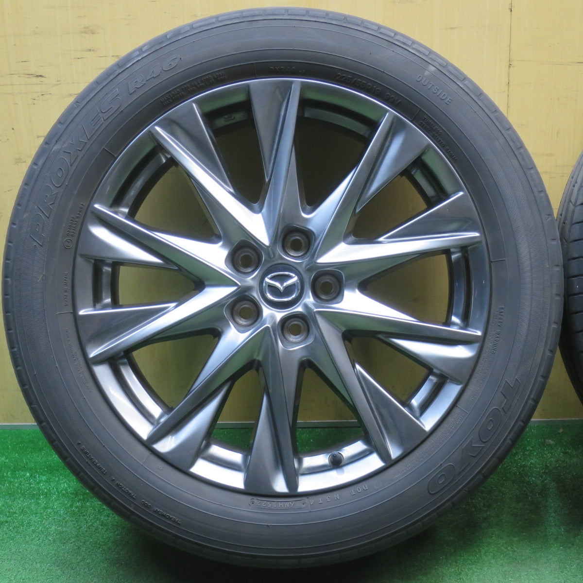 キレイ！22年★マツダ CX-8 Lパッケージ 純正 225/55R19 トーヨー プロクセス R46 19インチ CX8 PCD114.3/5H★6021704NJノ