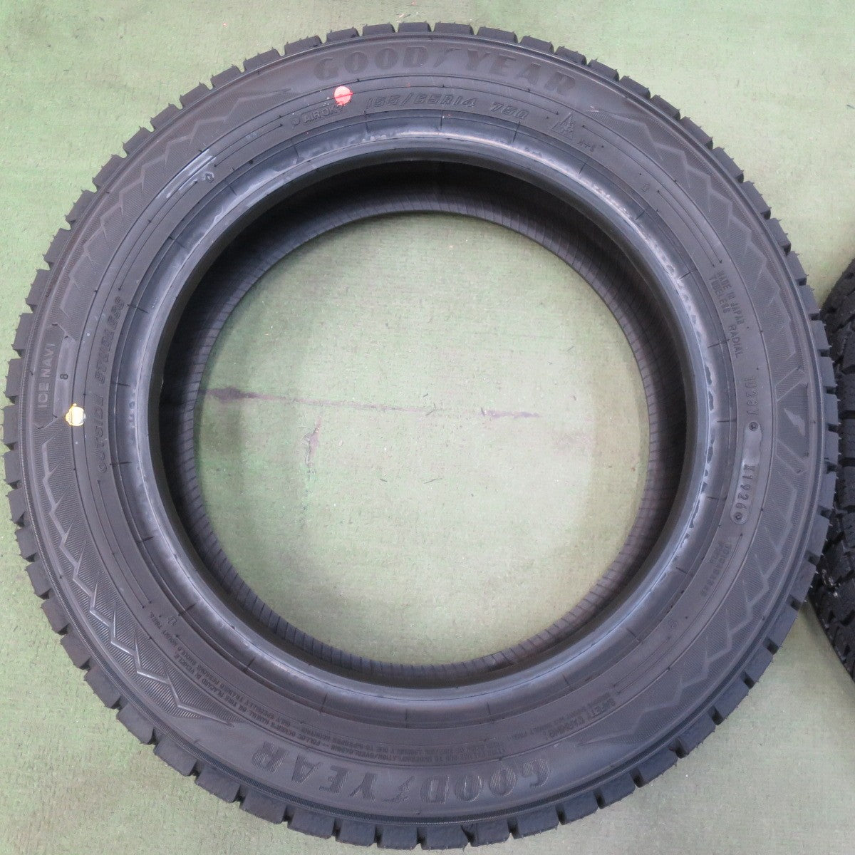 未使用！26年◎スタッドレス 155/65R14 グッドイヤー アイスナビ8 タイヤ 14インチ N-BOX スペーシア タント ムーヴ ウェイク 等◎6080905イスタ