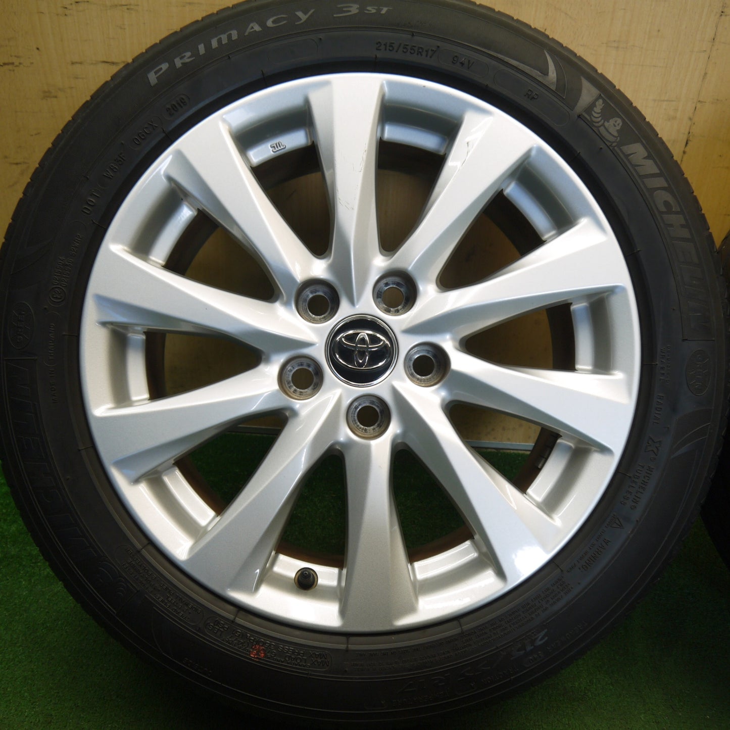 キレイ★トヨタ 70系 カムリ 純正 215/55R17 ミシュラン プライマシー 3ST 17インチ PCD114.3/5H★6060903Hノ