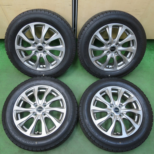 バリ溝！21年！キレイ！9分★スタッドレス 185/60R15 グッドイヤー アイスナビ7 BALMINUM バルミナ 15インチ PCD100/4H★5042908イス