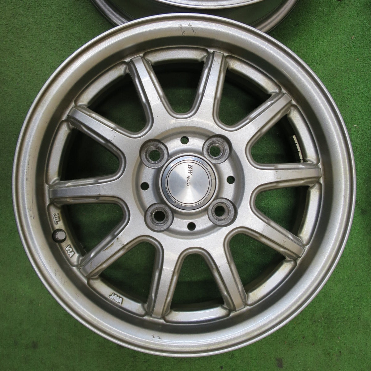 4本価格★BW Sports BWスポーツ 14インチ ホイール 14×4.5J PCD100/4H★6033101NGホ