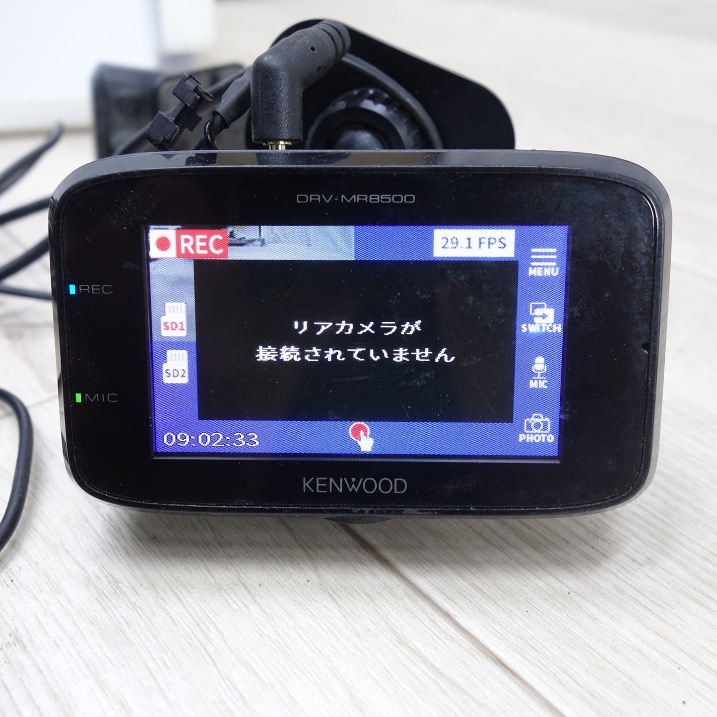 [送料無料] 付属品付き◆KENWOOD ケンウッド 前後 撮影 対応 2カメラ ドライブレコーダー DRV-MR8500 ドラレコ リアレコ 現状品◆