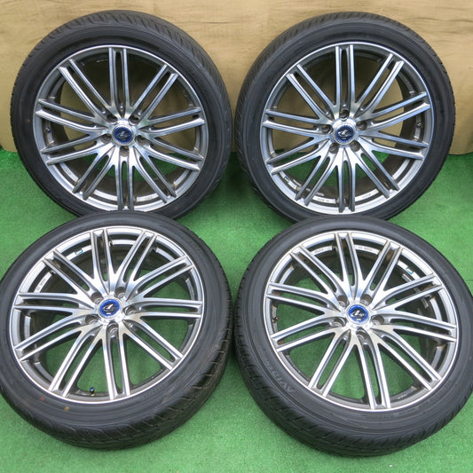 バリ溝！9.5分★LEONIS NAVIA 03 245/40R19 AMF ヨコハマ AVID ENVigor レオニス ナヴィア 19インチ PCD114.3/5H★6021801NKノ