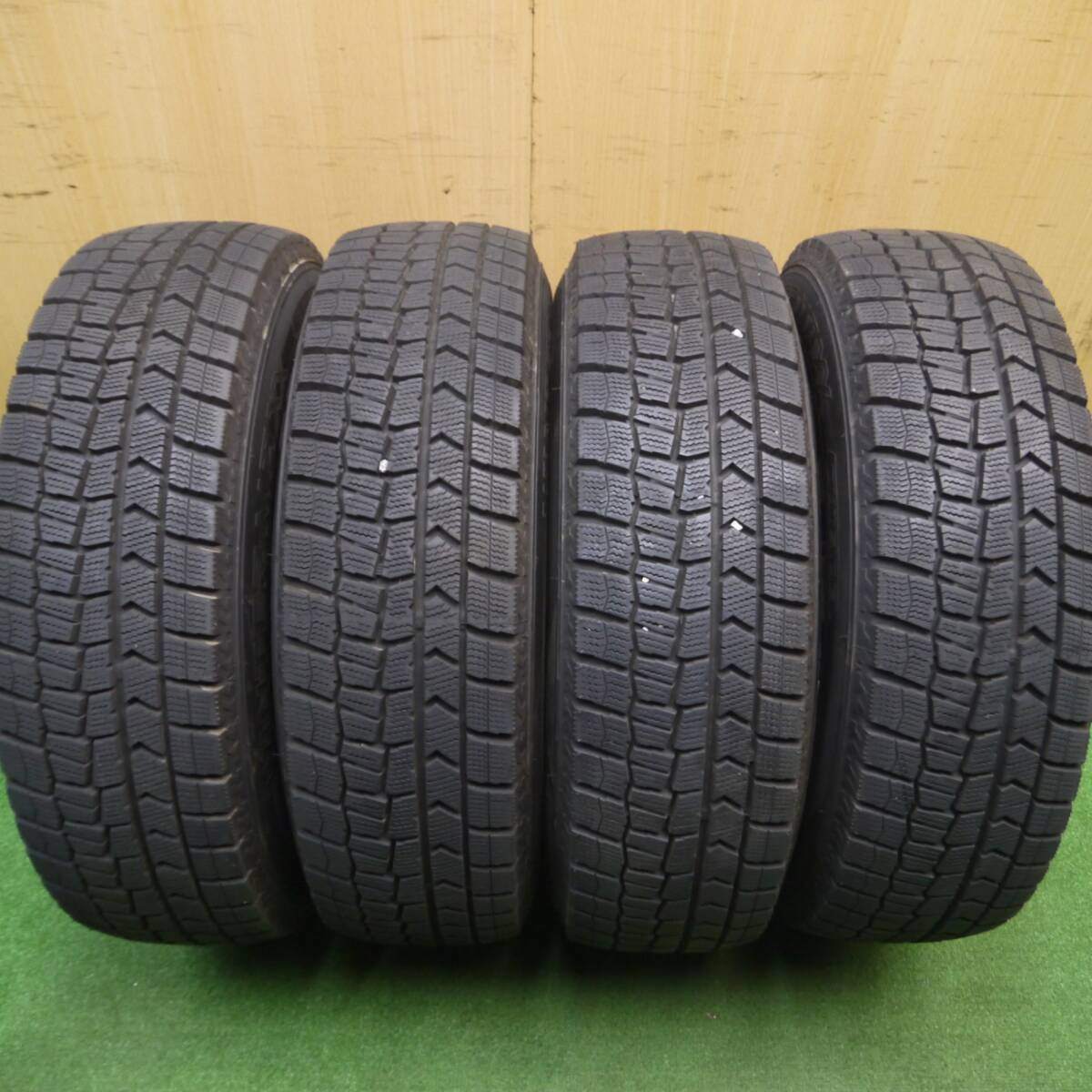 バリ溝！23年！キレイ！9.5分★スタッドレス 185/70R14 ダンロップ ウインターマックス WM02 AIRNOVA SB10 エアノヴァ 14インチ PCD100/4H★4120403Hス