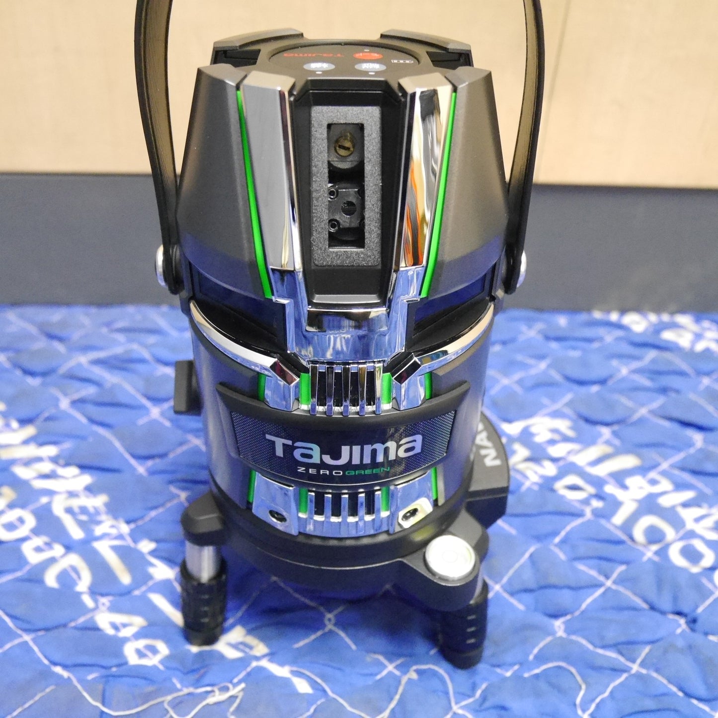 [送料無料] 三脚 受光器 付き☆Tajima タジマ グリーン レーザー 墨出し器 ZEROG2LN-KJC SFRCV-GNAVI2 ZERO GREEN NAVI ジンバル KJC 墨出器 測定器 TJM 現状品☆