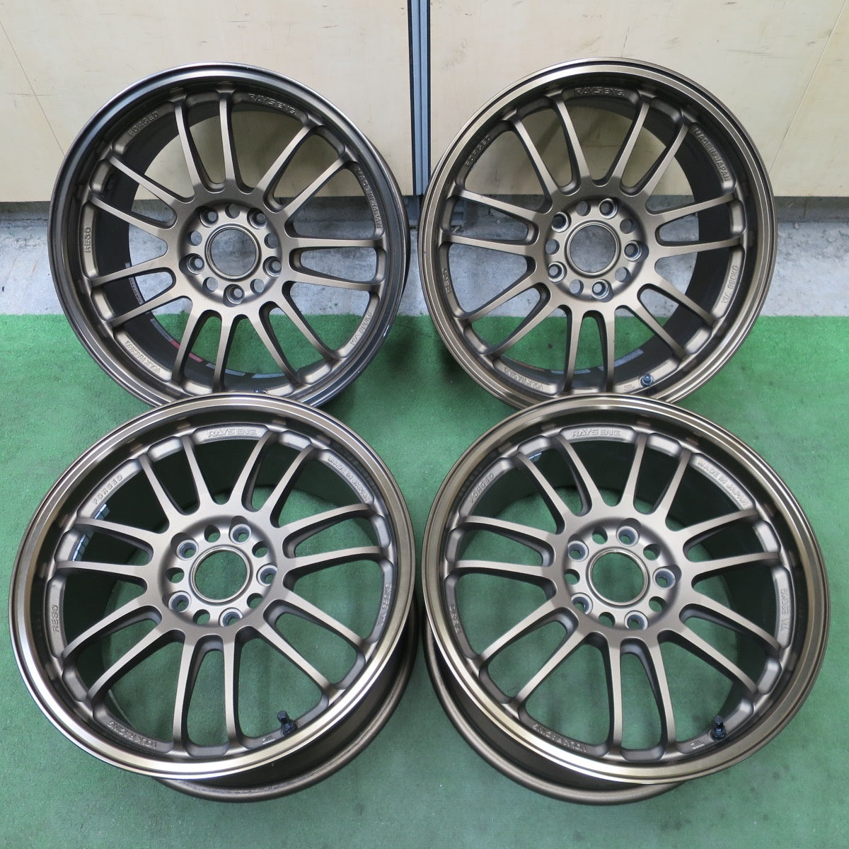 キレイ★RAYS VOLK RACING VR RE30 FORGED 17インチ レイズ ボルクレーシング 鍛造 17×9JJ PCD114.3/5H★6032402NGホ