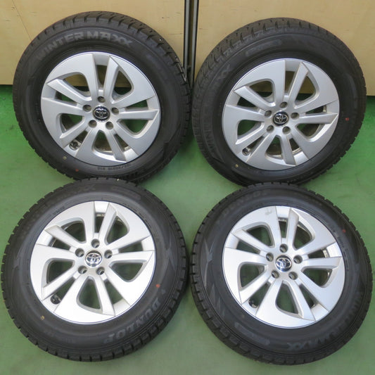 バリ溝！22年！キレイ！9.5分◎トヨタ 50系 プリウス 純正 195/65R15 スタッドレス ダンロップ ウインターマックス WM02 15インチ PCD100/5H◎6070108イス