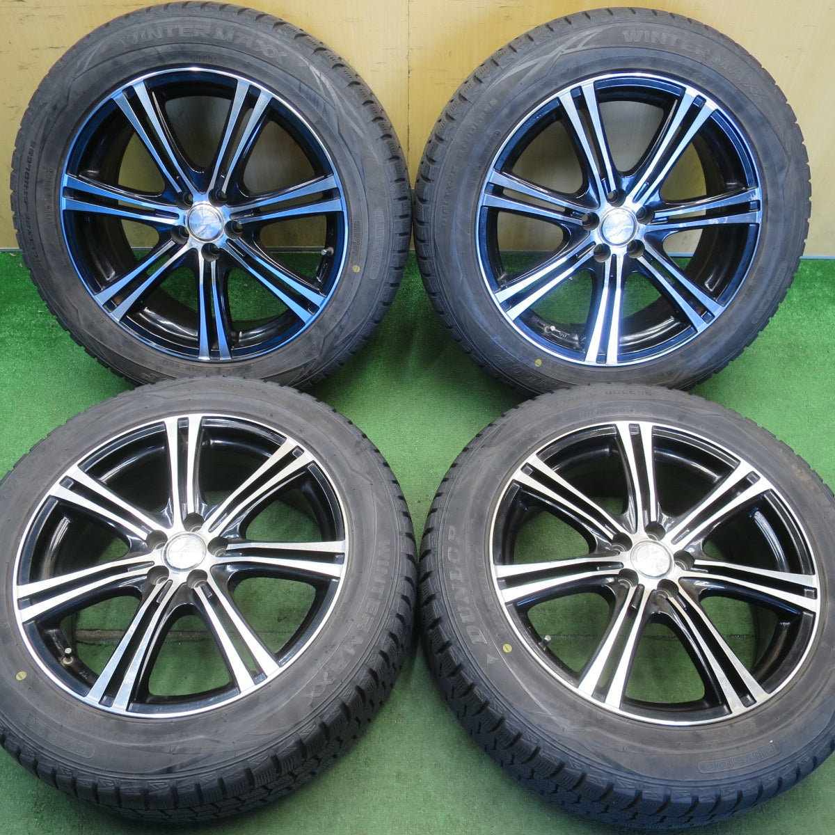4本価格★フォレスター 等 225/55R18 スタッドレス ダンロップ ウインターマックス WM01 STRANGER ストレンジャー 18インチ PCD100/5H★6051007NJス