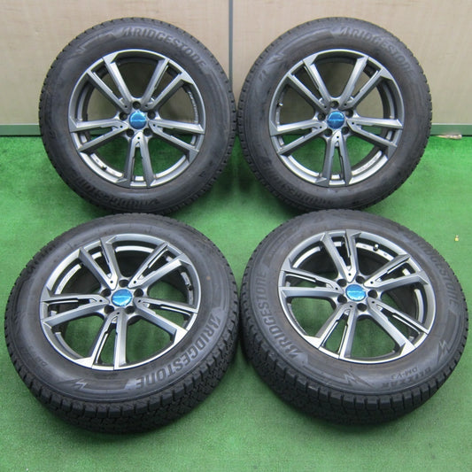 バリ溝！23年！キレイ！9分★ボルボ 等 EUROTECH 235/60R18 スタッドレス ブリヂストン ブリザック DM-V3 ユーロテック PCD108/5H★4121407TNス
