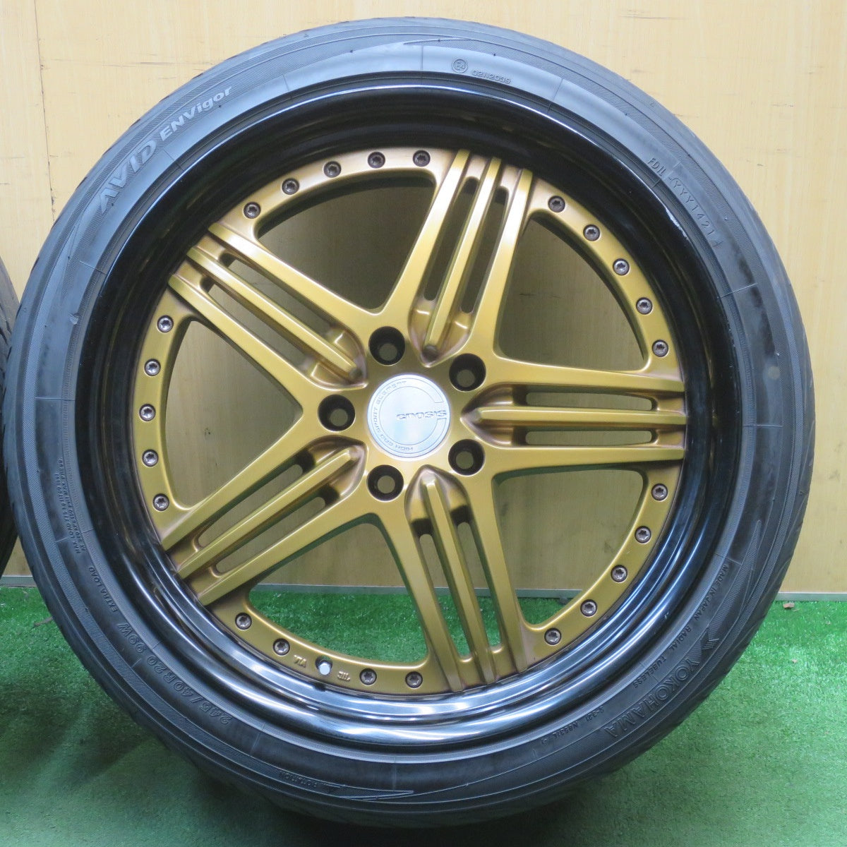 バリ溝！キレイ！9.5分◎BMW 等 ENERGY INDIVIDUAL TYPE2 XIDV-2 245/40R20 ヨコハマ AVID ENVigor エナジー インディヴィデュアル 20インチ PCD120/5H◎6061706NJノ