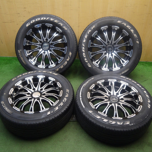 バリ溝！9分★BATTLESHIP 632 LOXARNY 215/60R17 109/107R グッドイヤー EAGLE #1 ホワイトレター ロクサーニ バトルシップ PCD139.7/6H★5092406Hノ