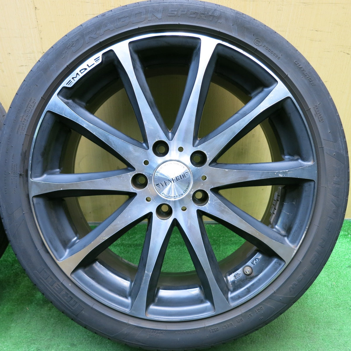 4本価格！21年★215/45R18 ピレリ ドラゴン スポーツ TM VENERDi COSMIC ヴェネルディ コスミック 18インチ PCD114.3/5H★5060604AKノ