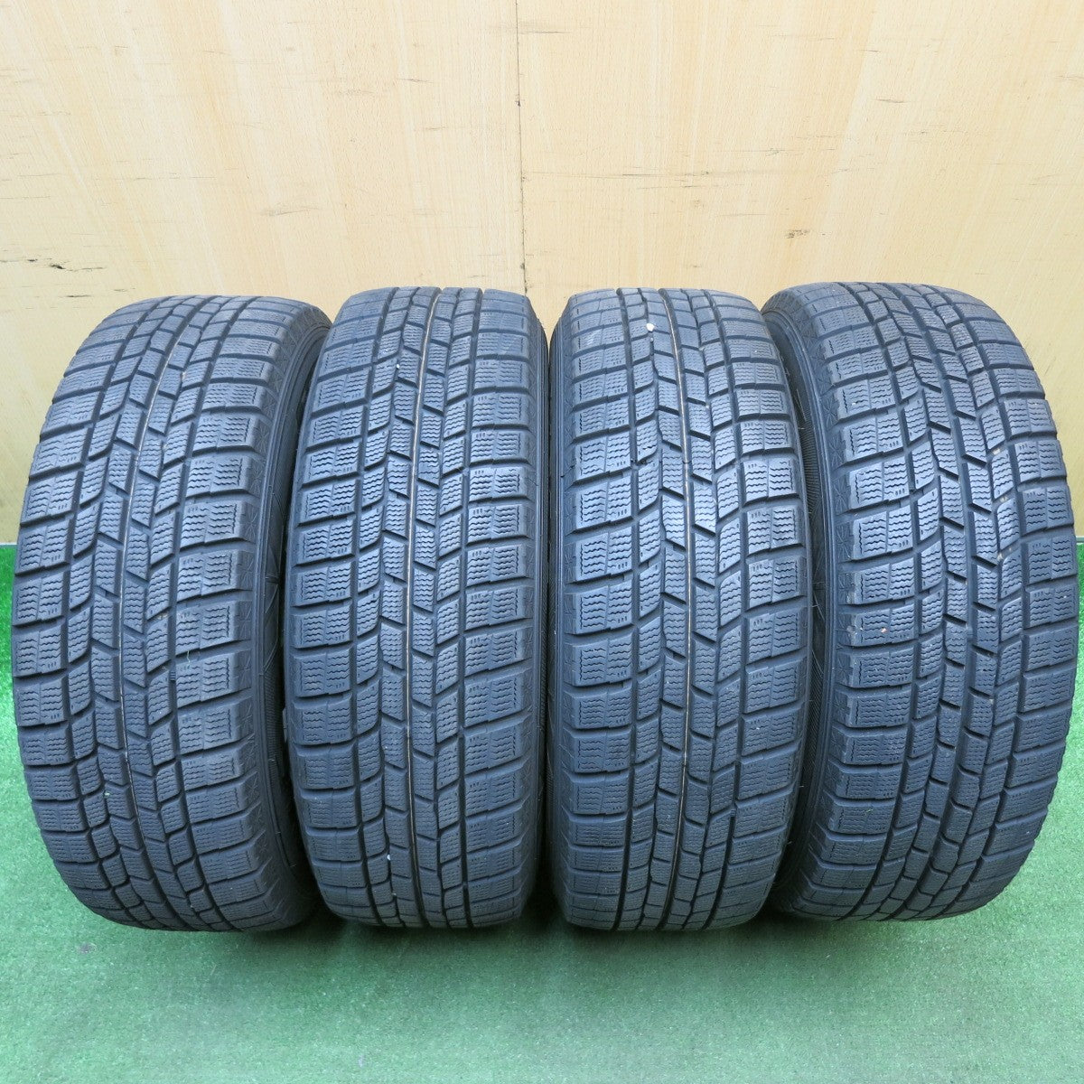 バリ溝！キレイ！8.5分★スタッドレス 195/65R15 グッドイヤー アイスナビ6 D.O.S. DOS 社外 アルミ 15インチ PCD114.3/5H★6012507HAス