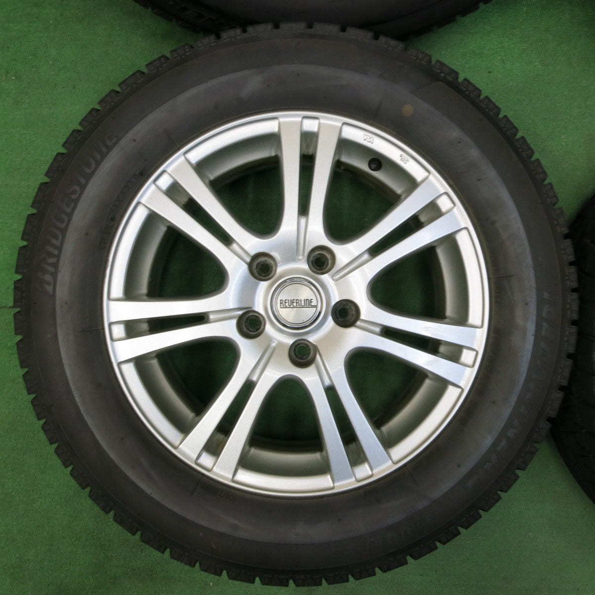 *送料無料* バリ溝！キレイ！9.5分★スタッドレス 215/60R16 ブリヂストン アイスパートナー2 REVERLINE リバーライン 16インチ PCD114.3/5H★4082004SYス