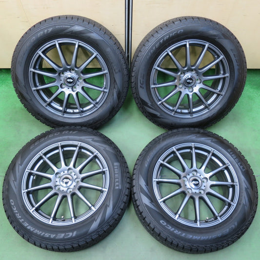 超バリ溝！キレイ！9.5分以上★スタッドレス 225/60R17 ピレリ アイスアシンメトリコ TEAD テッド 17インチ PCD114.3/5H★5110709イス