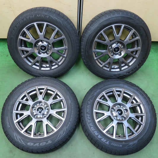 バリ溝！キレイ！8.5分★スタッドレス 205/60R16 トーヨー ウインター トランパス MK4α LAMBDA LA STRADA ラムダ 16インチ PCD114.3/5H★5120606イス