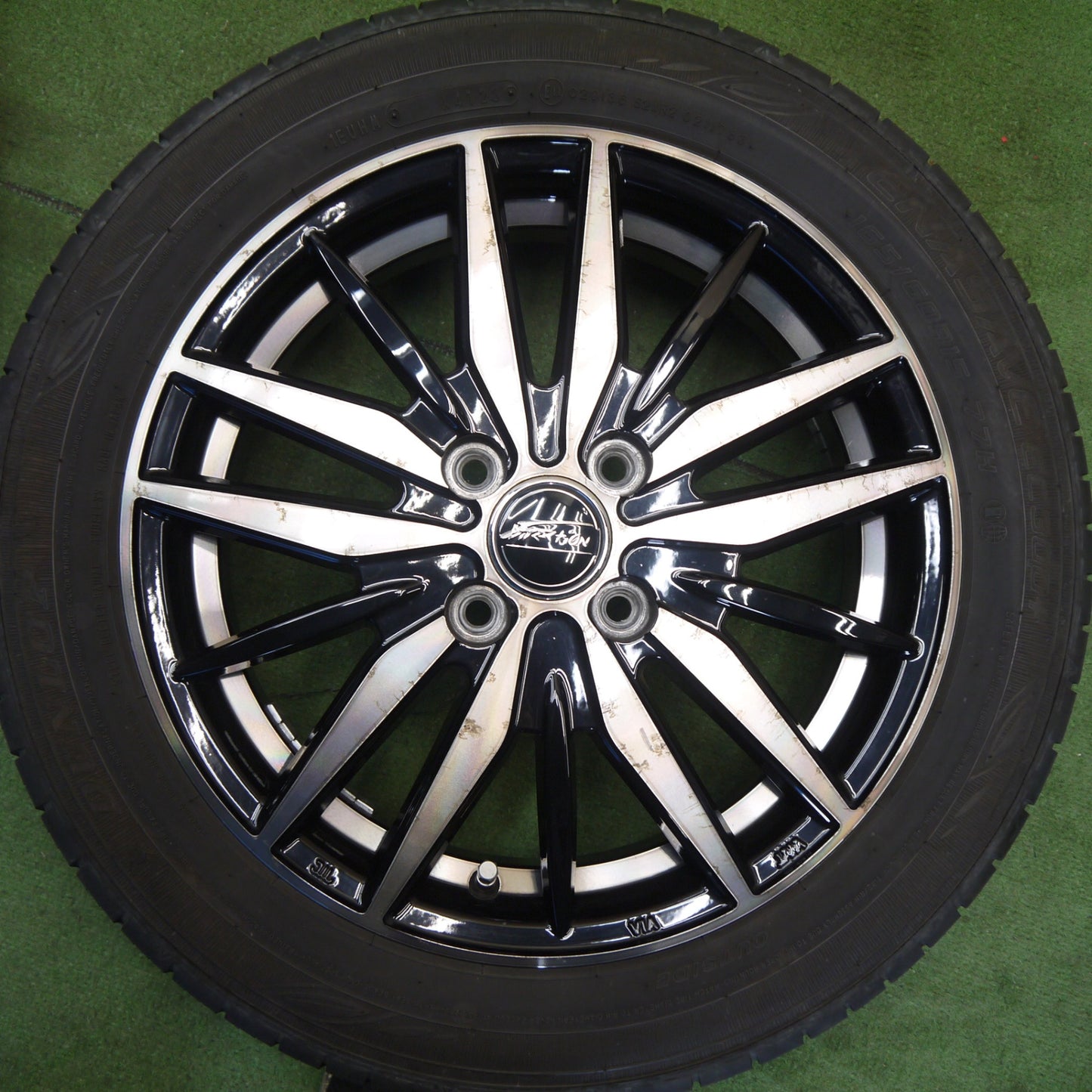 キレイ！23年★165/60R15 ダンロップ エナセーブ EC300+ F-DIRECTION Fディレクション 15インチ 軽サイズ ハスラー 等 PCD100/4H★6060901Hノ