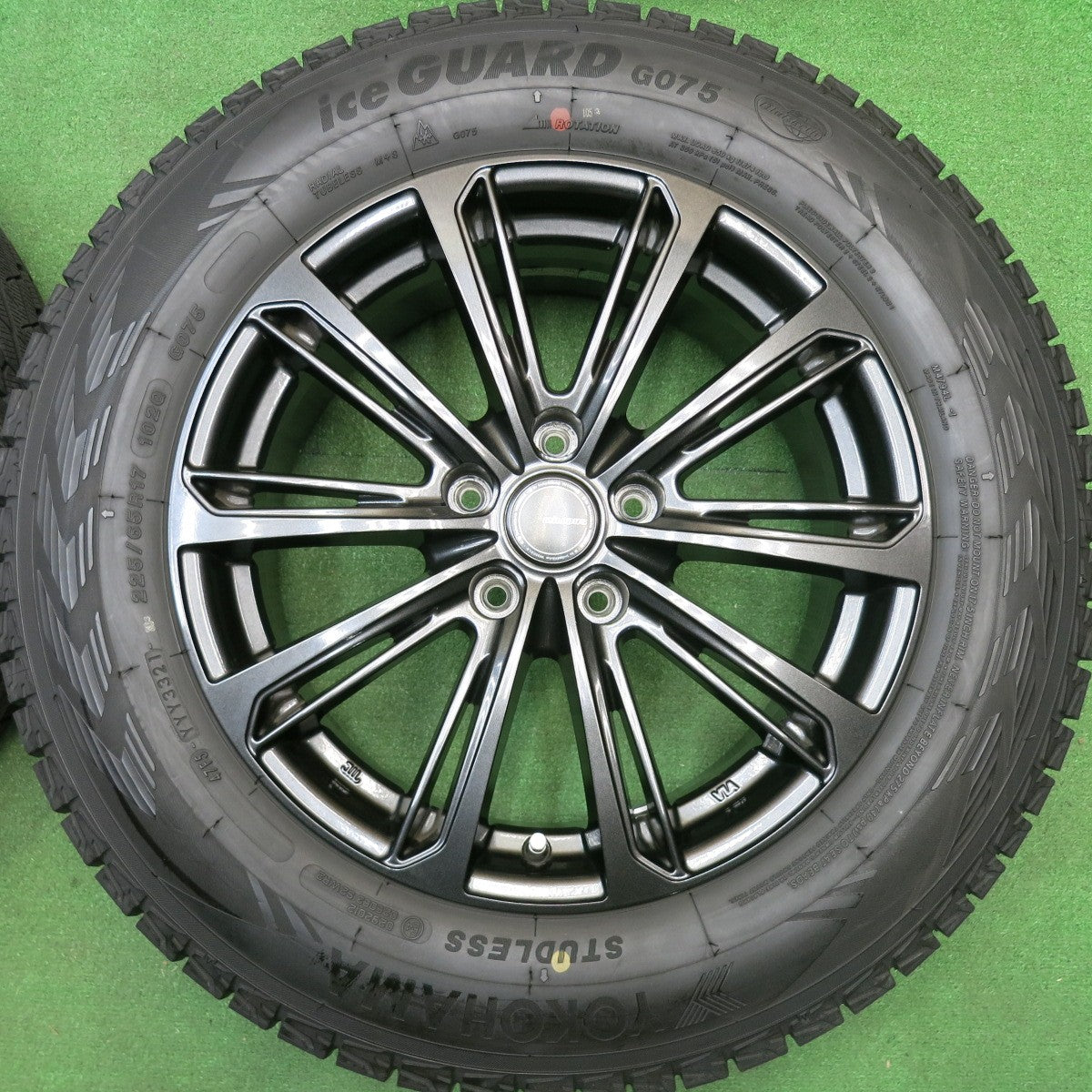 バリ溝！キレイ！9.5分★スタッドレス 225/65R17 ヨコハマ アイスガード G075 MiLLOUS DF ミルアス 17インチ PCD114.3/5H★6010807HAス