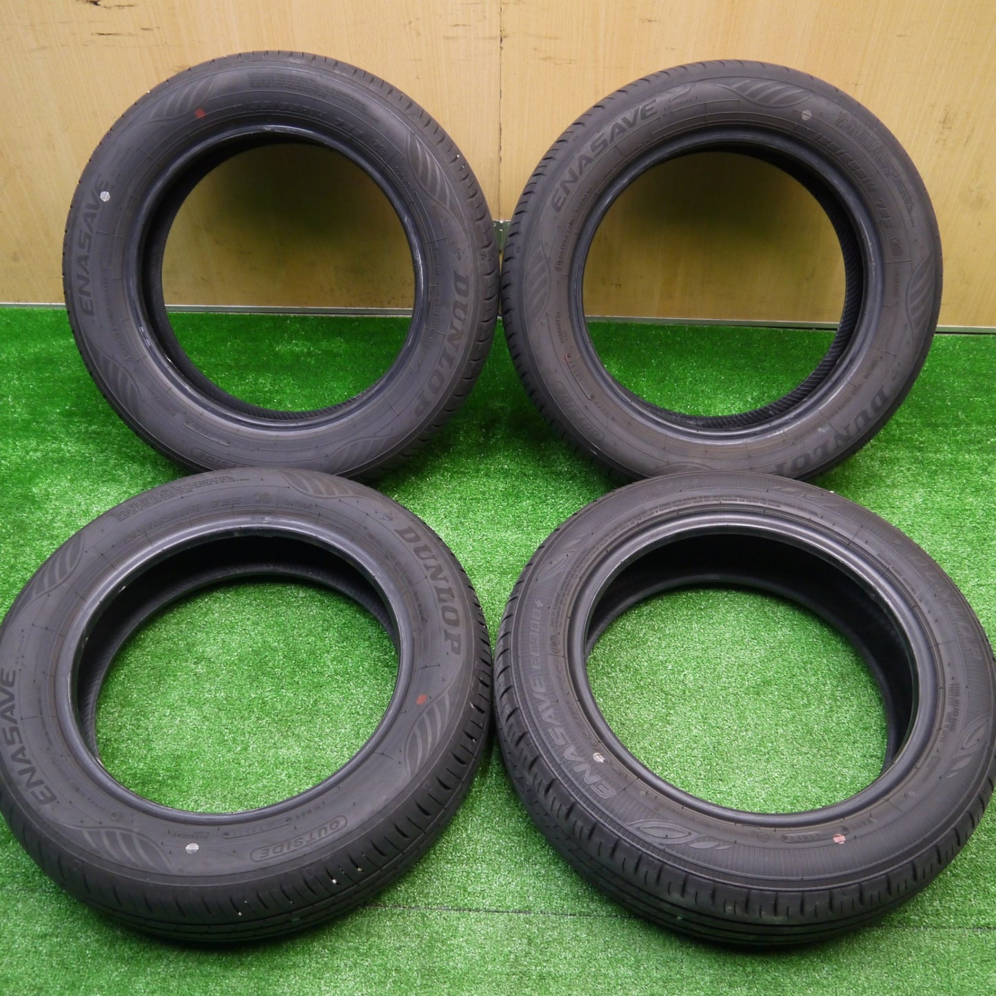 バリ溝！24年！ほぼ10分★155/65R14 ダンロップ エナセーブ EC350+ タイヤ 14インチ N-BOX デイズ ワゴンR タント 等★5101405Hノタ