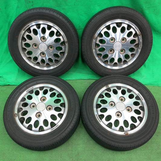 *送料無料* 4本価格★旧車 スズキ CR22S アルト ワークス 純正 155/65R13 DURAN MU:TECH 13インチ PCD114.3/4H★4051001ナノ