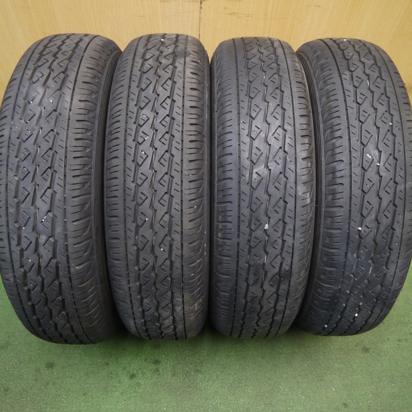 キレイ！24年★145/80R12 80/78N ブリヂストン K370 WEZEN 社外 アルミ 12インチ PCD100/4H★5090104Hノ