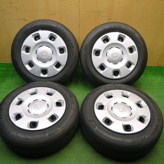 バリ溝！24年！キレイ！9分★ホンダ フリード e:HEV AIR Biz 純正 スチール 185/65R15 グッドイヤー EfficientGrip Performance2 15インチ PCD114.3/5H★5120505Hノ