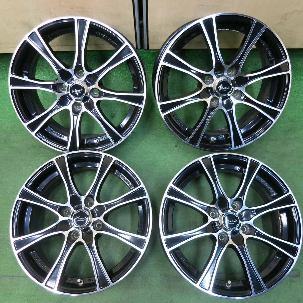 4本価格★Warwic Carozza MONZA JAPAN 15インチ ワーウィック カロッツァ モンツァ ホイール 15×6J PCD100/4H★5042308SYホ