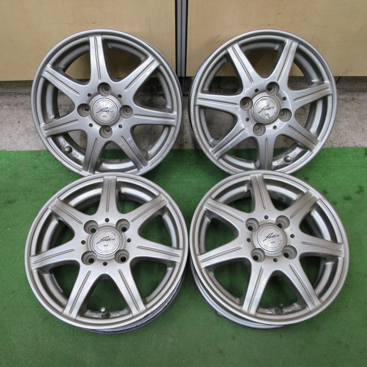 4本価格★JOKER weds 13インチ ホイール ジョーカー ウェッズ 13×4J PCD100/4H★6062901NGホ