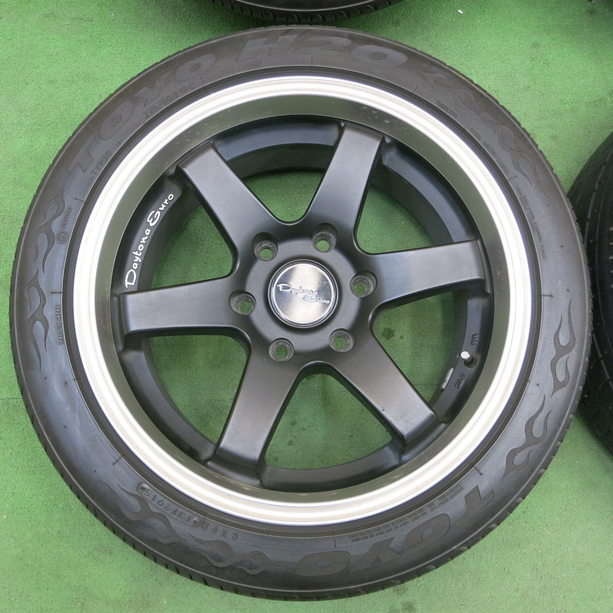 バリ溝！9分★Datona Euro JDM-D61 225/50R18C 107/105R トーヨー H20 デイトナユーロ 18インチ PCD139.7/6H★5042907ナノ