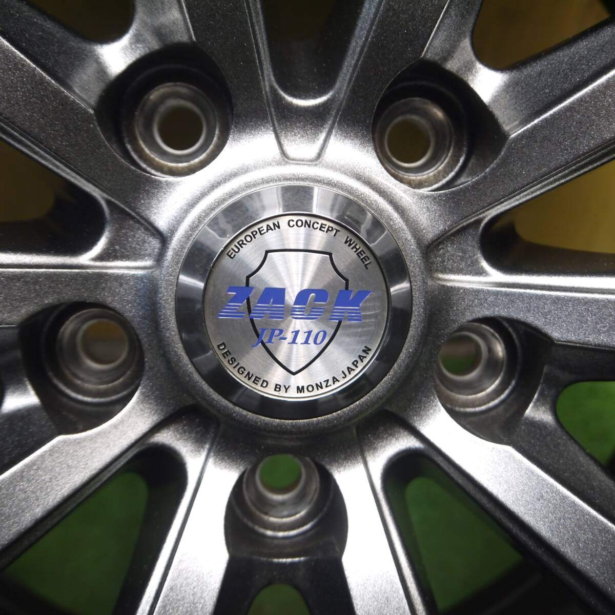 バリ溝 21年 綺麗 8.5分★スタッドレス 225/65R17 ピレリ アイスアシンメトリコ プラス ZACK JP-110 PCD114.3/5H★4060710Hス