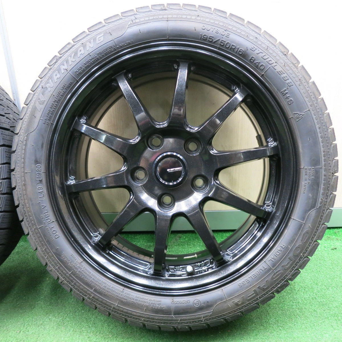 *送料無料* バリ溝！20年！9分★スタッドレス G-SPEED 195/50R16 ナンカン CORSAFA  Gスピード 16インチ PCD114.3/5H★4050304NJス