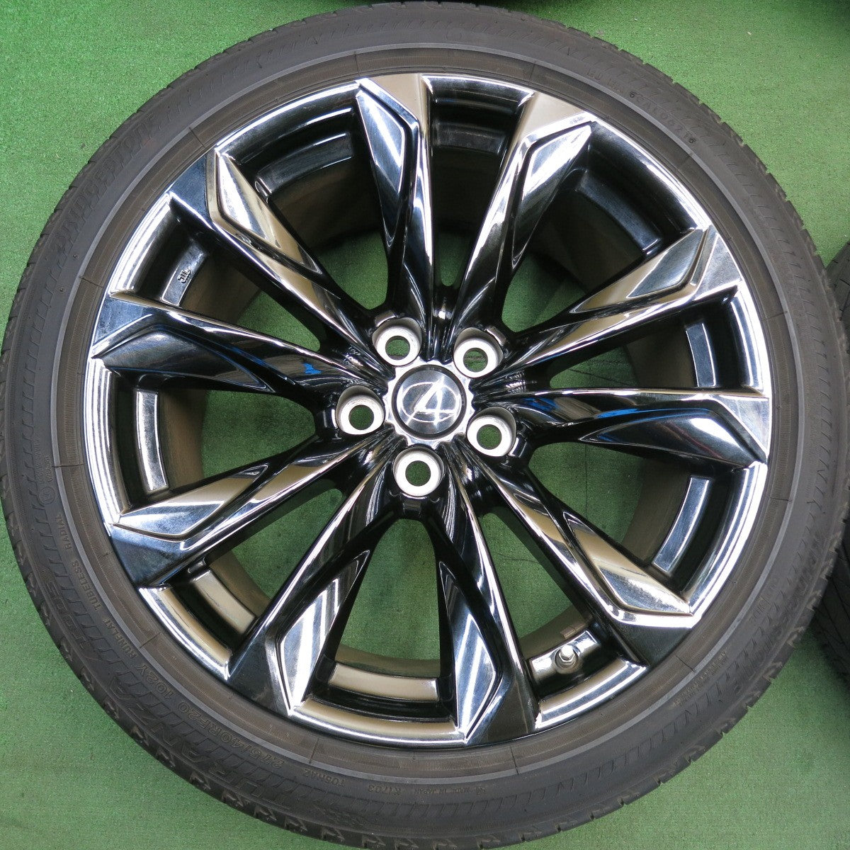センサー付！バリ溝！24年！9.5分★レクサス LS Fスポーツ 純正 245/45R20 275/40R20 ブリヂストン トランザ T005 RFT ランフラット 20インチ PCD120/5H★6051413HAノ