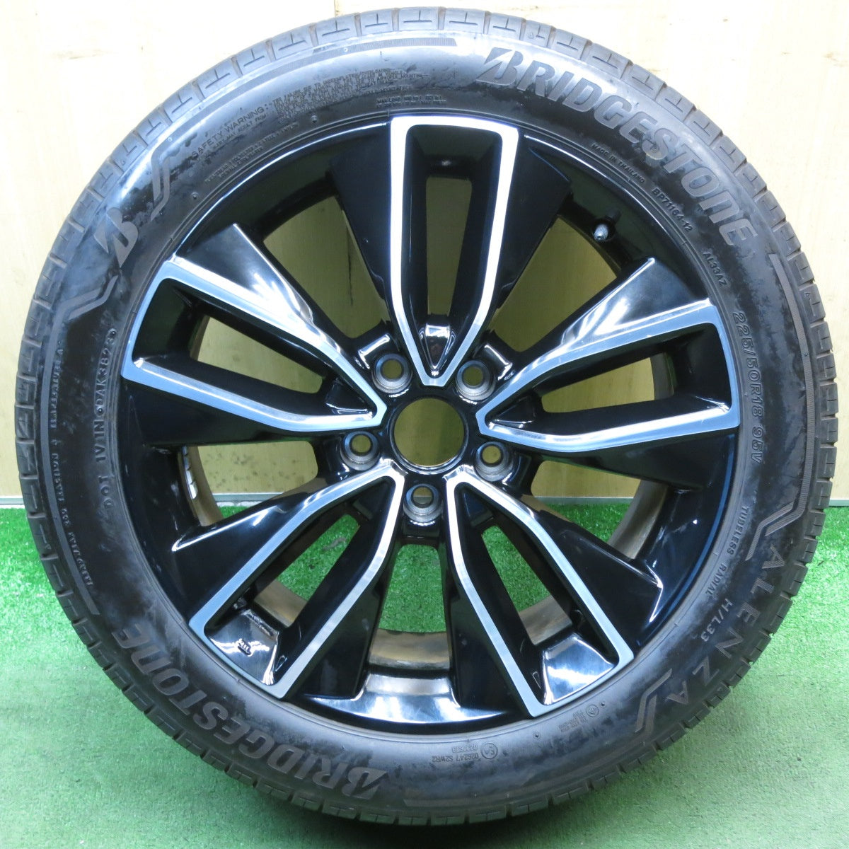 バリ溝！23年！キレイ！8.5分！1本◎ホンダ RV ヴェゼル 純正 225/50R18 ブリヂストン アレンザ H/L 33 18インチ PCD114.3/5H◎6080304KKノ