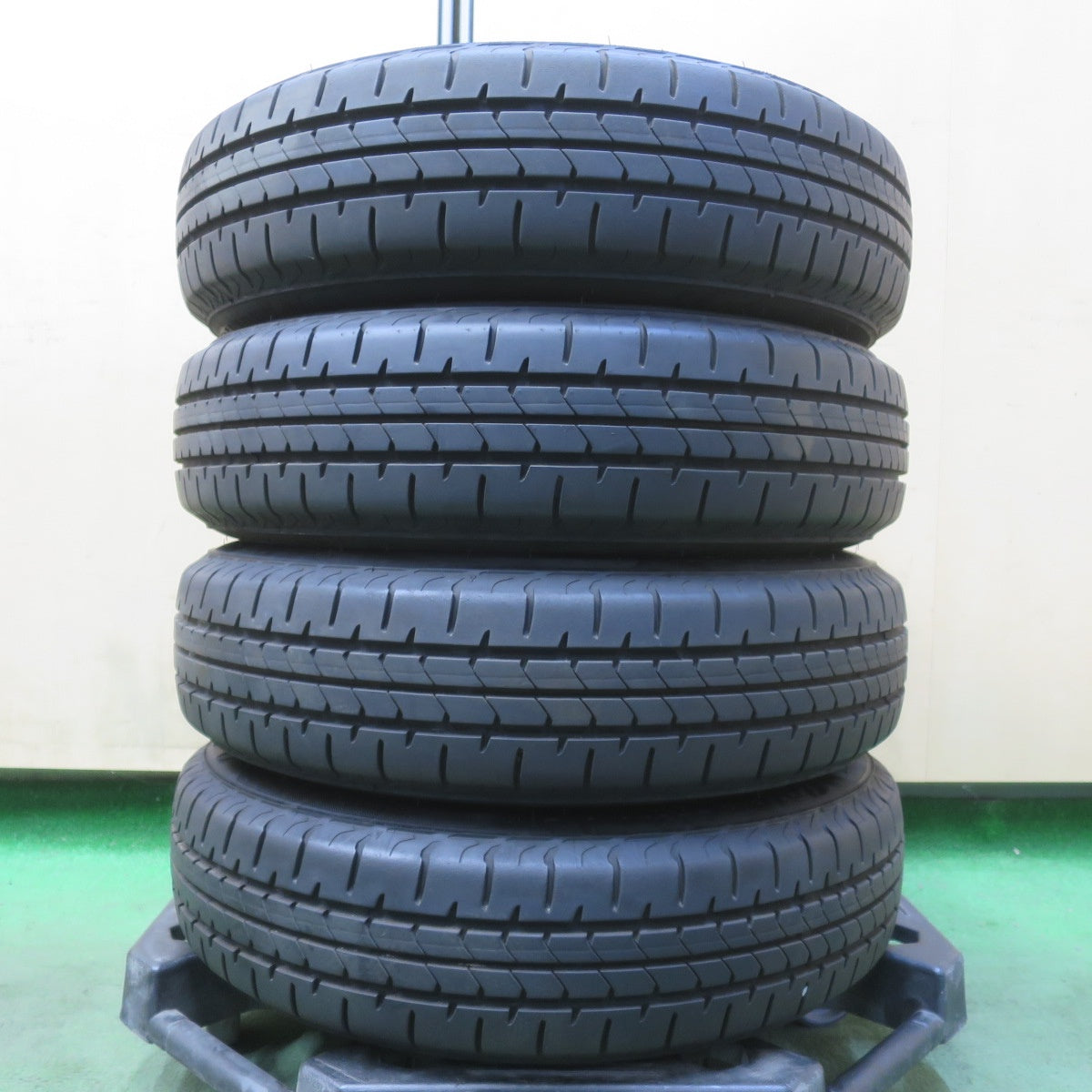 バリ溝！23年！9.5分以上★ダイハツ タント ムーヴ 等 純正 スチール 145/80R13 ブリヂストン NEWNO ニューノ 13インチ PCD100/4H★6052907イノ